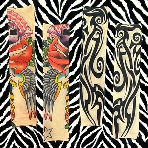 ★ Faux Tattoo Arm Sleeves 2pk Bundle ★